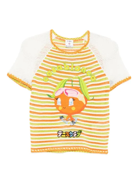 Casablanca rave-character top Orange WAW25KW108801