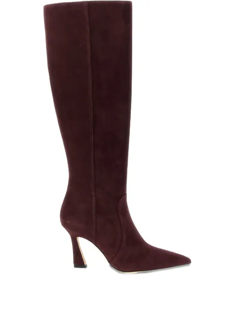 Stuart Weitzman 85mm Vinnie side-zip boots Red SM588SUEPY0