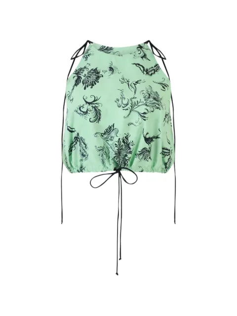 Rosie Assoulin floral-print top Green R261T12WC269336