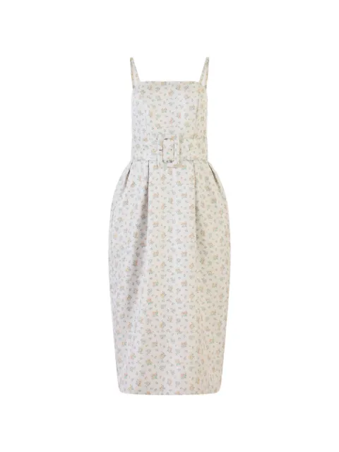 Rosie Assoulin floral-print midi dress Neutrals C261D05WP142821