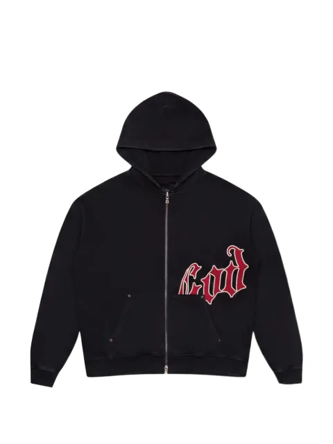 GODSPEED logo-print hoodie Black VC4GHUXV