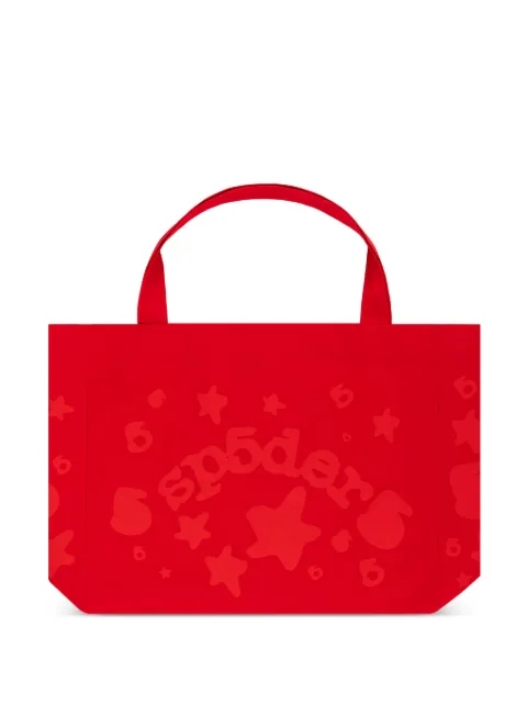 SP5DER Beluga star-print tote bag Red SP5DER187