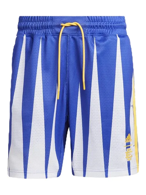 adidas geometric-print shorts White H56399