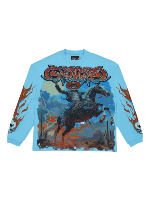 GODSPEED Best Western long-sleeve T-shirt Blue L69TGT5B
