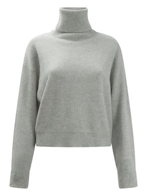 Brunello Cucinelli roll-neck ribbed-knit sweater Grey M16129313C2719