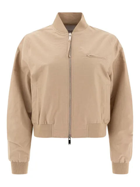 THE LOOM zip-front bomber jacket Neutrals TL17POWJ01BEIGE