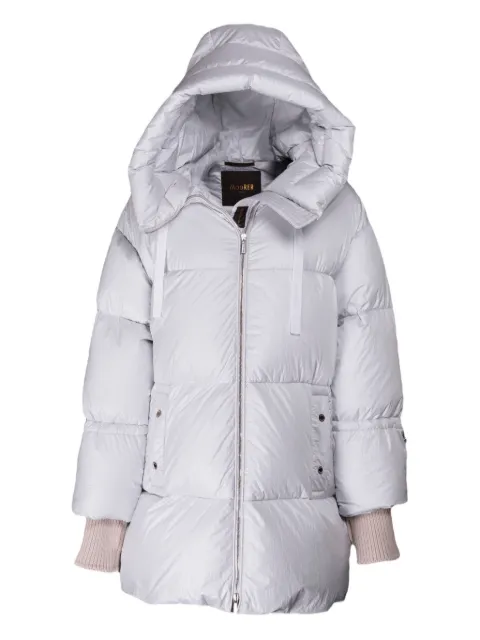 Moorer hooded quilted jacket White MODPI100176JUSTINETCNU0111