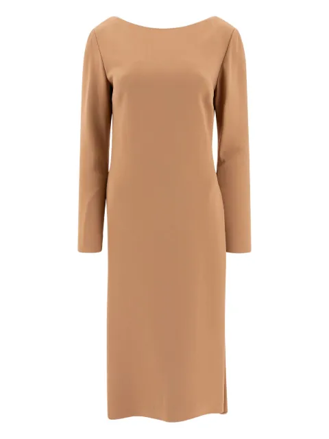 Elie Saab ruffled open-back dress Neutrals D0483NR25CD003