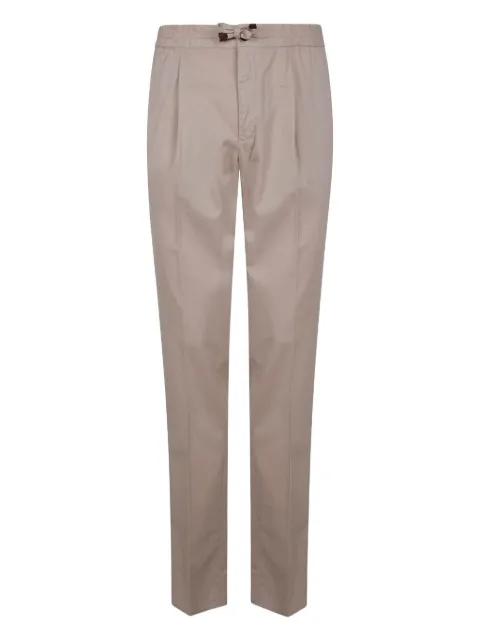 Incotex pleated drawstring trousers Neutrals 1W00789402A424