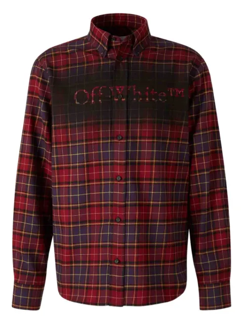 Off-White checkered shirt jacket Red MGE04MF5F0032810