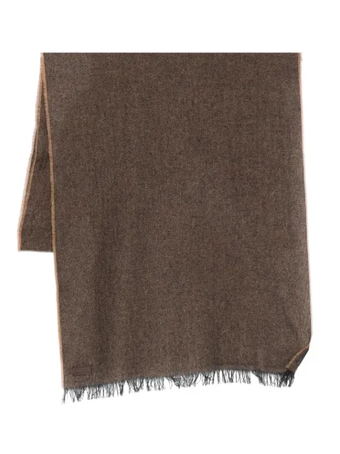 Canali cashmere scarf Brown TF00314