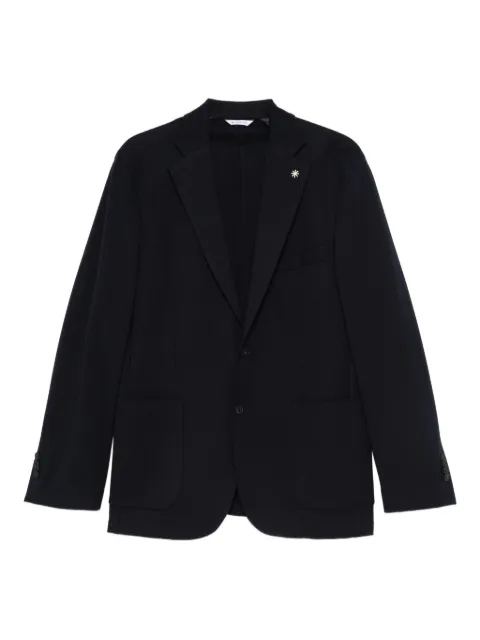 Manuel Ritz notched-lapel single-breasted blazer Black 3932G2728MC253760