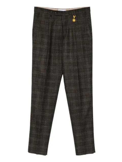 Manuel Ritz pleated straight-leg trousers Brown 3932P1648253597