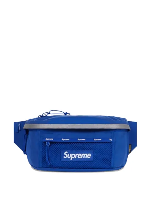 Supreme logo-patch belt bag Blue SU25886