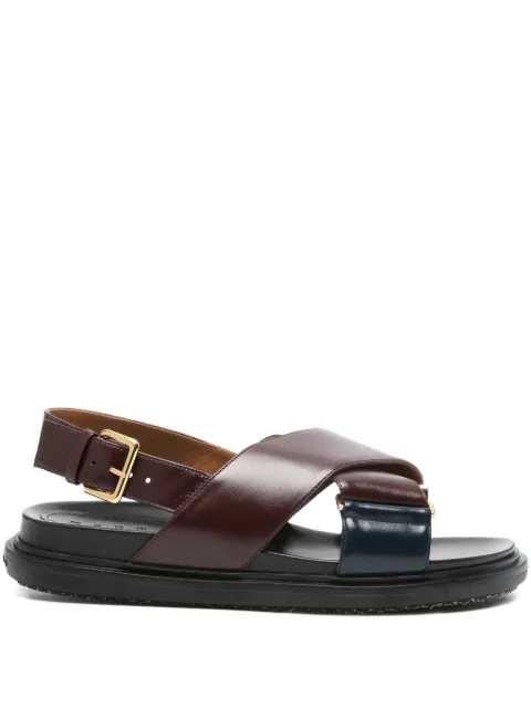 Marni crisscross strap sandals Red FBMS015701P4574