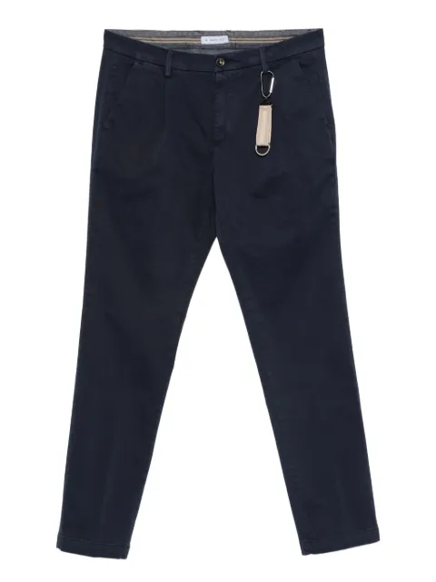 Manuel Ritz pleated twill chino trousers Blue 3932P1428TC253790