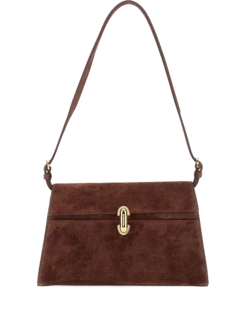 Savette Symmetry suede shoulder bag Brown H0340303