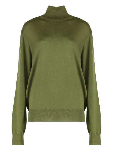 Saint Laurent turtleneck sweater Green 844617YAPK2