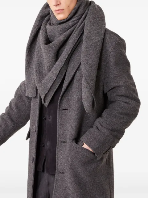 Officine Generale wool triangular scarf Grey W25XACC867