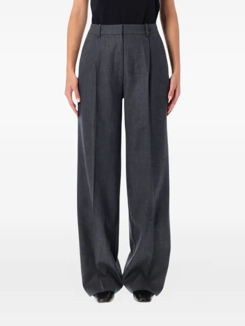 ANINE BING pleated wide-leg trousers Grey A0311468DGY11DARKGREY