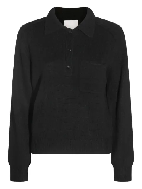 Allude polo-neck patch-pocket sweater Black 25517073