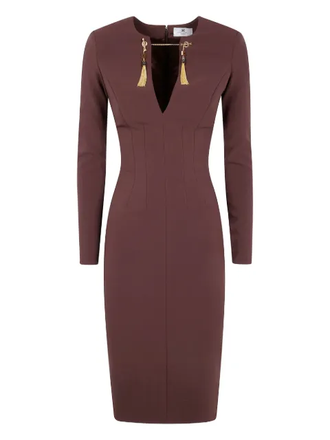 Elisabetta Franchi tassel detail dress Red AB80557E2