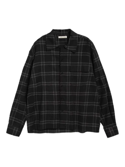 YMC Wray plaid shirt Black P2ZAJ