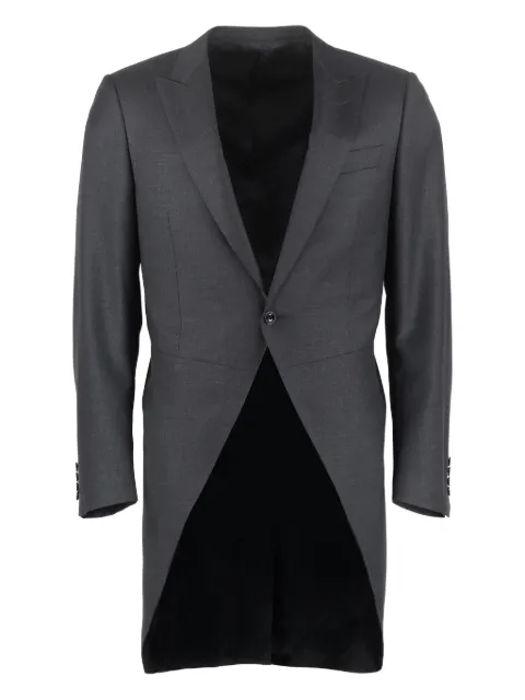 Canali single-breasted long-sleeve jacket Grey S199138RAS10316