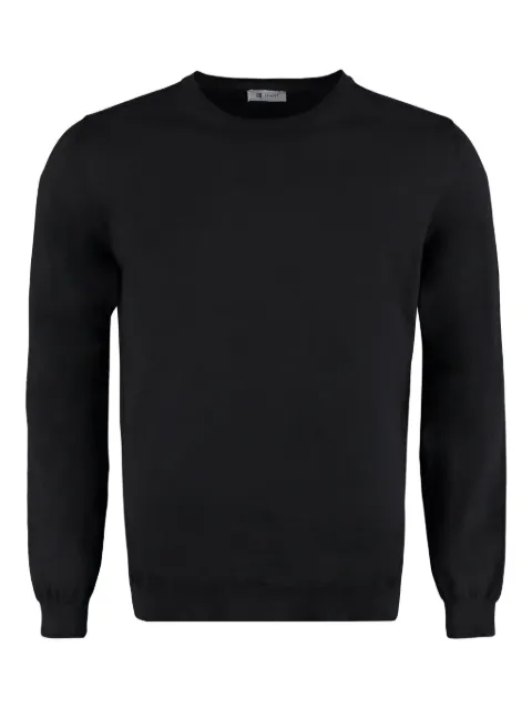 THE (Alphabet) cotton sweater Black TCGRU5140GIZA