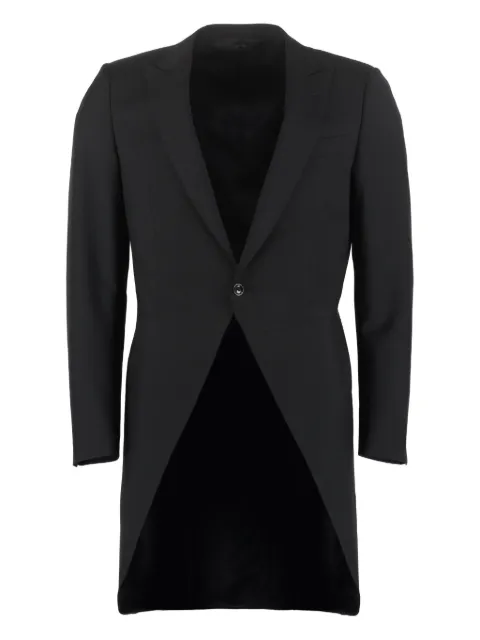 Canali single-breasted long-sleeve jacket Black S199138RAM30110
