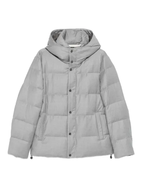 Montecore hooded padded jacket Grey F09MUCX742