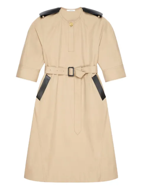 Givenchy belted cotton dress Neutrals BW22F41639