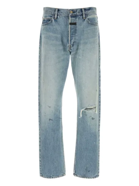 Fear Of God distressed light-wash jeans Blue FG25FW45453KDNM