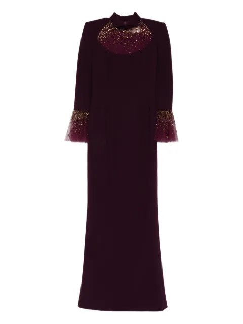 JEAN-LOUIS SABAJI bell sleeve maxi dress Red 6001419