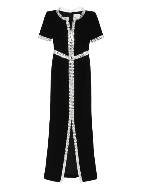 JEAN-LOUIS SABAJI crêpe maxi dress Black 600143