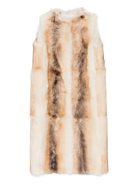 Yves Salomon lamb-shearling gilet Neutrals 26WYG63215TOSX