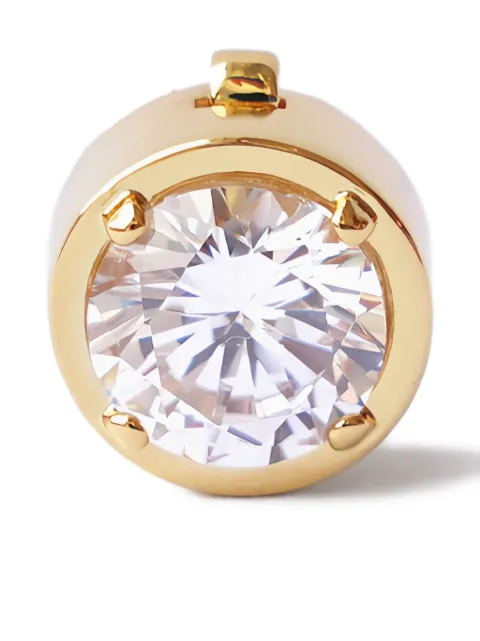 Izabel Display stone-embellished gold-plated button cover Gold BCCMC