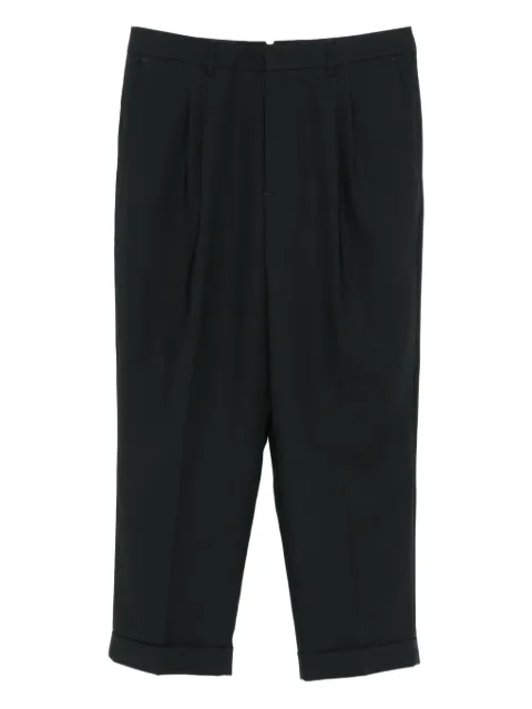 AMI Paris pleated cropped trousers Grey HTR111WV0066