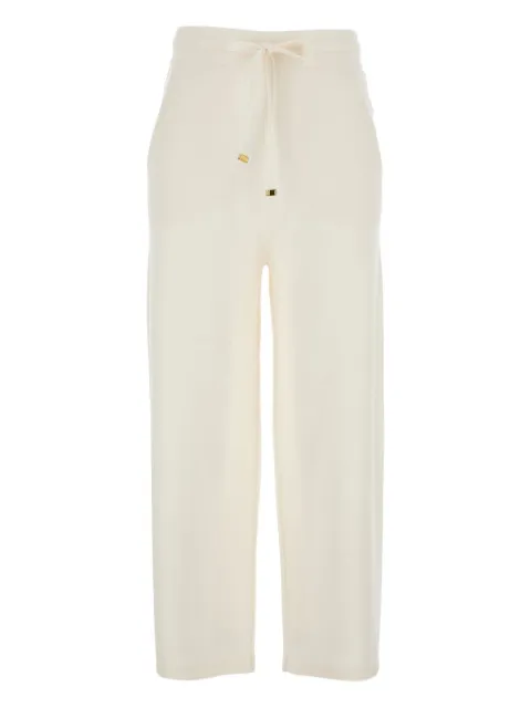 Elisabetta Franchi drawstring trousers Neutrals KP70S57E2