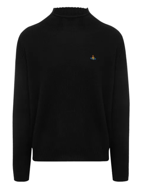 Vivienne Westwood Orb-embroidered jumper Black 27010017Y002MN401