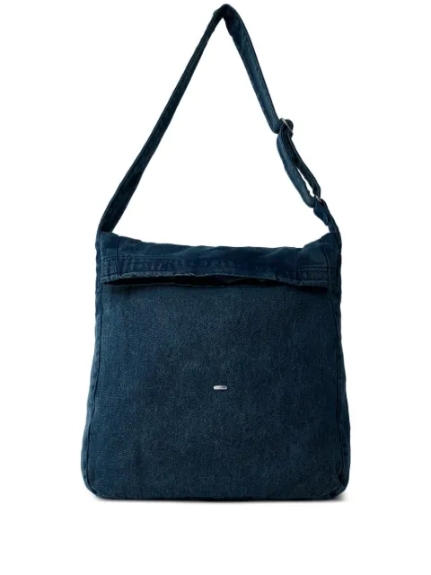 OUR LEGACY fold-over denim messenger bag Blue A4258SDP
