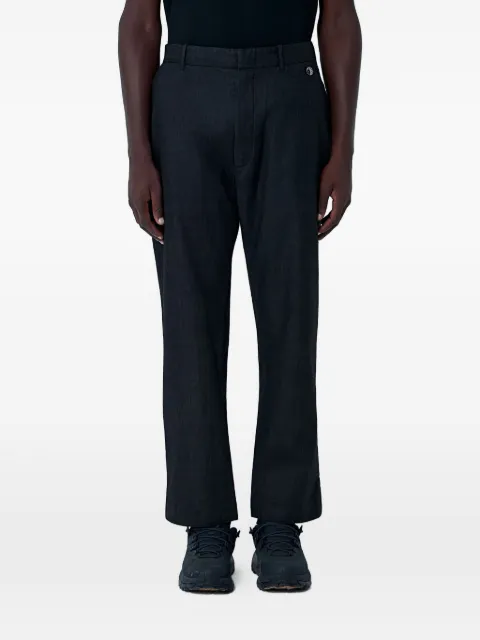 Massimo Osti Studio mid-rise wool pleated trousers Grey 19MMPA032A006255G999
