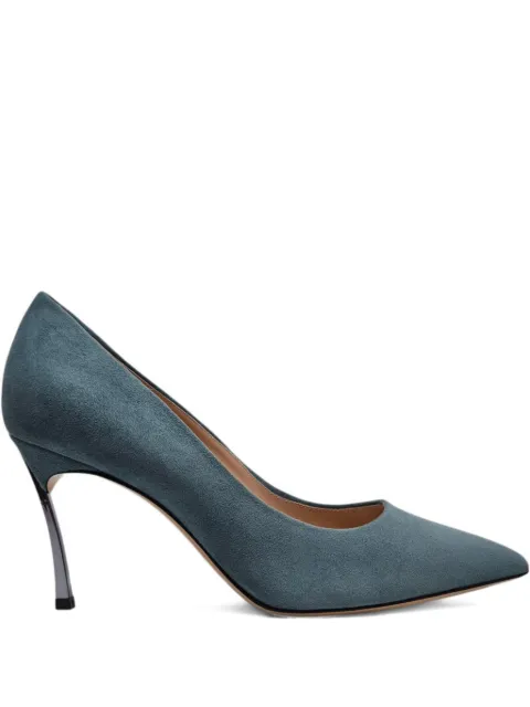 Casadei 80mm Blade pumps Green 1F915W080MC1038