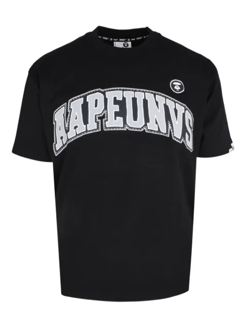 AAPE BY *A BATHING APE® AAPEUNVS Moonface T-shirt Black AAPTEM1743XXP