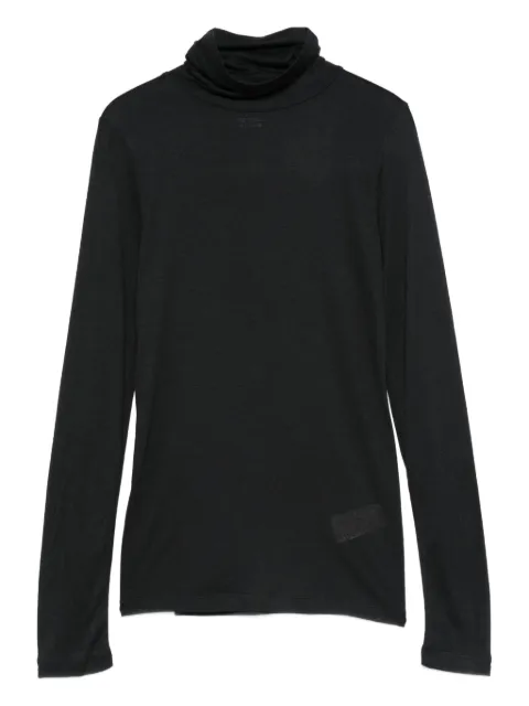 Majestic Filatures roll-neck top Black M482FTS011