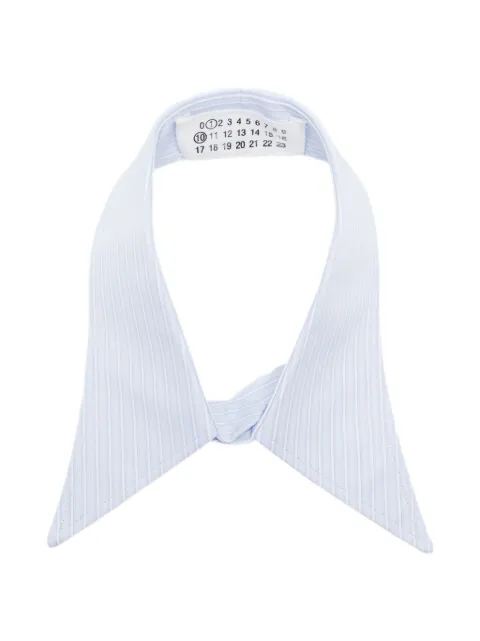 Maison Margiela Striped collar tie Blue S50FX0036M35529