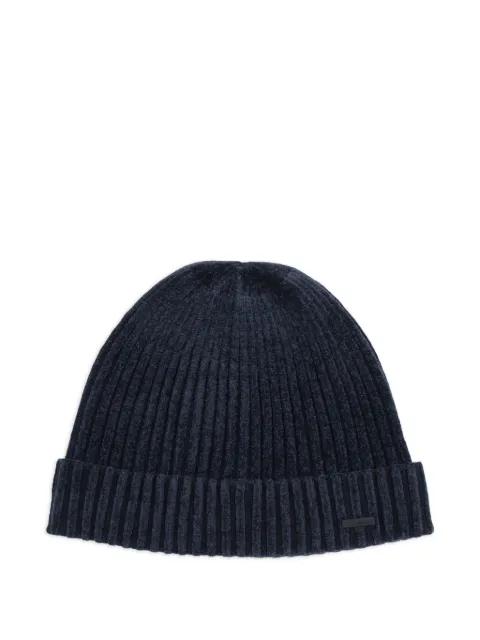 RRD velvet-effect ribbed beanie Blue W25301