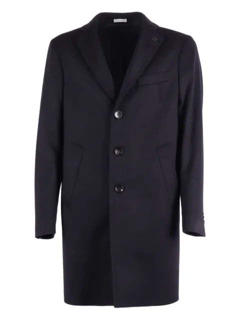 Brera three-button wool coat Blue A5DUBLINOC100