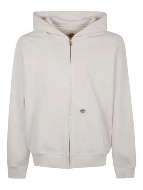 Dickies Construct logo-detail zip-up hoodie Neutrals DK0A87NW