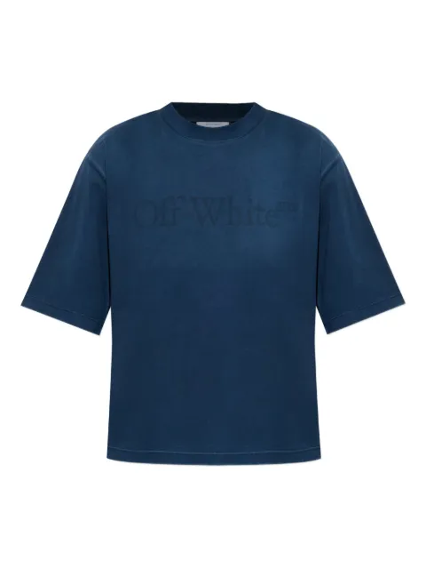 Off-White logo-print T-shirt Blue OWAA124F25JER0074D4D